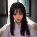 用户体验设计师李婉如的工作照，女性，专注屏幕，设计感强